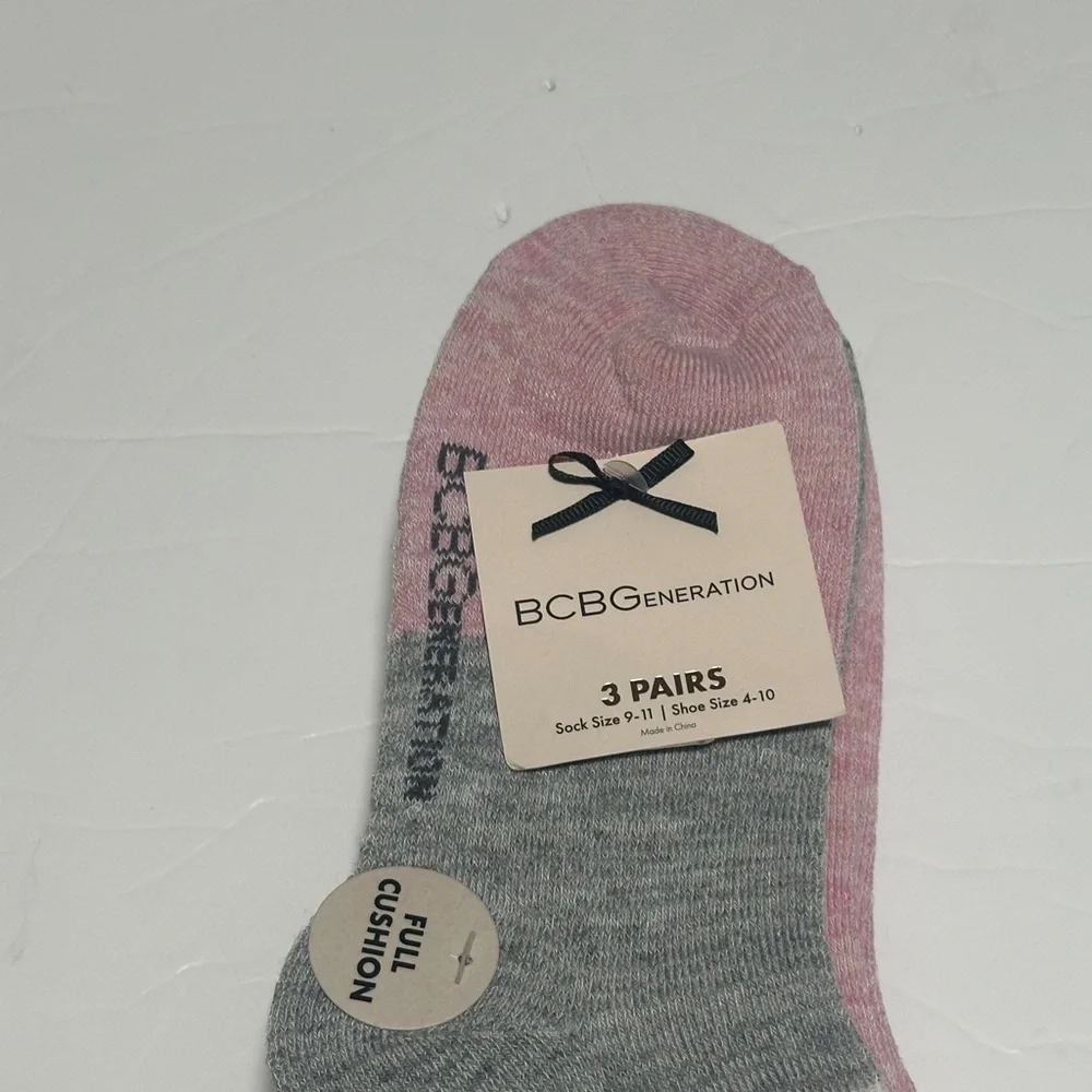NWT, BCBGeneration Trio Socks‎ in Pink and Gray.
